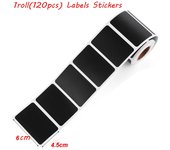 120pcs/roll Waterproof Jam Jar Spice Marker Pen Bottle Tags Labels Stickers Blackboard Label