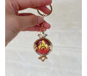 Game Impact Fontaine Sumeru Wanderer Light Pervious Key Chain 7 Element Eye Of Original God Cosplay Toy KeyRing