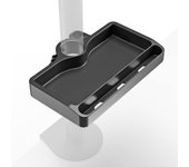 Soporte de Pie de TV & Tripode de Suelo de 32 a 65 Pulgadas - Peana TV Universal con Peso de hasta 35 kg - Pedestal para Pantalla MAX VESA 400x400 / Soporte Giratorio Televisor TS1220-B Negro
