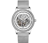 Reloj automático para hombre, reloj mecánico luminoso transparente hueco resistente al agua de alta gama, reloj para hombre