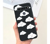 For LG K61 Case Cute Cat Dinosaur Soft Black Silicone Shockproof Bumper For LGK61 2020 Funda LM-Q630EAW LM-Q630 K 61 Phone Cover