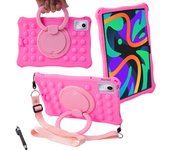 Kids Funda Case Lenovo Xiaoxin Pad 2024 11 inch 360 Rotating Stand Cover For Tab M11 TB-330FU TB-331FC Soft Silicone Shell