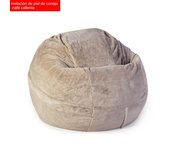 Luxury Bean Bag Chair Cover 4FT/120cm - Fluffy Faux Fur Machine Washable Replacement for Adults, Pets | Waterproof Spill-Resistant Fabric | Filler Not Included 