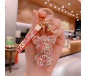 Keychain Pendant Internet celebrity Bear Keychain Diamond Hanging Ornaments