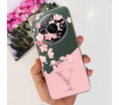 For Xiaomi Redmi A3 2024 Case Fashion Flower Letters Clear Soft Silicone Back Cover For Xiomi Redmi A3 Fundas RedmiA3 Phone Case