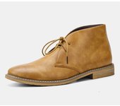 Botas de hombre de gran tamaño botas retro del desierto botas de polo clásicas polacas botas de cuero de los hombres populares