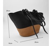 Large Capacity Beach Shopping Bags Designer Rattan Woven Shoulder Women Handmade Straw Handbags Summer Travel Bag