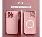 Magnetic Liquid Silicone Phone Case iPhone 15 14 13 12 11 Pro Max Mini X XR XS 8 Plus SE For Magsafe Wireless Charging Cover