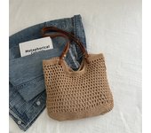 Beautiful One Shoulder Beach Vacation Bag For Women 2025 Beach Bag Weaving Large Capacity New Grass Weaving Commuter Tote Bag