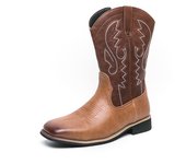 Botas de vaquero altas bordadas de moda occidental botas personalizadas de otoño e invierno botas de caballero