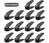 7 Pcs Minimalist Modern Shoe Rack Shoe Storage Rack Double-Layer Integrated Adjustable Plastic Shoe Rack For Home Living Room