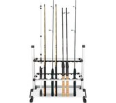 Aluminum 24-rod Rack Fishing Rod Pole Holder Fishing Rod Portable Storage Stand