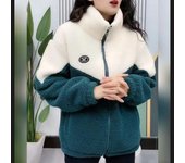 Abrigo grueso de lana de cordero para mujer Chaqueta cálida de manga larga Abrigo acolchado Abrigo Otoño Invierno
