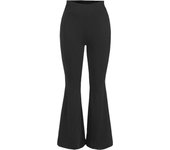 New Black Effortless Flare Leggings Women Soft Workout Tights Fitness Outfits Yoga Pants Bell-bottom Trousers For Gym Casual Wea