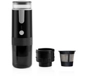 Máquina de Espresso Portátil Compacta - Alimentada por USB y Batería, Batería de Litio Recargable, Calentamiento Inalámbrico, Máquina de Café con Bomba para Casa u Oficina