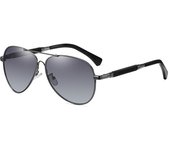 Nuevas gafas de sol polarizadas Aolong que conducen gafas de sol que cambian de color gafas de visión nocturna de metal con memoria para hombres