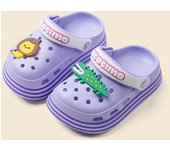 De dibujos animados león cocodrilo zapatillas de los niños de suela suave antideslizante bebé agujero zapatos