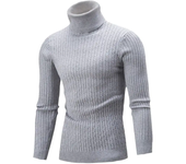Nuevo suéter de punto de cuello alto de otoño e invierno 2025 para hombres ropa casual madura chaqueta para hombres de otoño e invierno