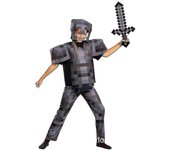 My World Minecraft Diamond Armor Series Cosplay Game Character Performance Costume