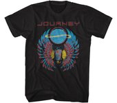 Journey Vintage Scarab and Orb Logo Black T-Shirt