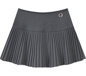 American Sle High Waist Woolen Mini Skirt Women's Autumn Winter New Commute White Pleated A-Line Short Skirt