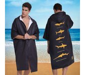 Poncho de Surf de Secado rápido, Toalla Cambiante, Bata con Capucha para Adultos, niños o Familia, Microfibra, natación, Playa, Surf, Buceo, baño en casa