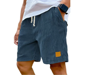 Novedad de verano para hombre, pantalones cortos de pana, pantalones cortos holgados con bordado de logotipo, pantalones cortos informales para hombre, pantalones cortos deportivos con cintura elástica