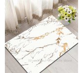 Black White Beautiful Modern Shower Curtains Bathroom Curtain Set Anti-Slip Bath Mat Soft Carpet Absorption Rugs Decor