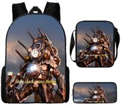 3 Pcs Set of Clock Man Backpack ,Shoulder Bags ,Pencil Bags ,Cartoon School Bags for Boys Girls, Skibidi Camera Man Book Bags
