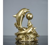 New creative spray dolphin resin sculpture ornaments garden home garden decorative arts and crafts small ornaments