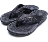 YRZL Men's Flip Flops Massage Granule Men Slippers Comfortable Beach Sandals Men Casual Shoes House Flip Flops Bathroom Shoes