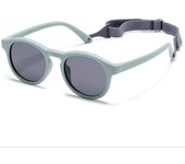 Moda infantil de silicona gafas de sol polarizadas gafas de sol con gafas anti-caída