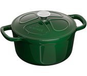 29,3 x 23,5 x 15,5 cm Cacerola de hierro fundido con tapa  Cazuela con 2 asas para cocinar en horno plancha - Olla cocotte redonda  Marmita de
