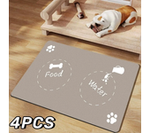 High Quality Pet Feeding Mat Absorbent Cat Mat for Dog Food and Water Bowls No Stains Quick Dry Cat Dog Water Dispenser Carpet