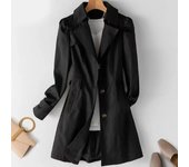 Trench coat woman Chunqiu 30-40-50-year-old small children's Korean version of large long-sleeved coat