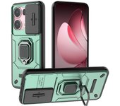 Mobile Phone Case for OPPO Reno13 Pro,Reno 13 Sliding Window Lens Shockproof Protective Phone Cover