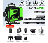 3D/4D Laser Level 12/16 Lines nivel a laser 16 Lines Laser profesional Level green line Self-leveling 360 autonivelant