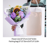 Finished Knitted Flowers Sunflower Graduation Bouquet Crochet Bouquet Creative Knitted Flowers Birthday Handmade gift