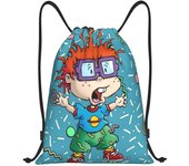 Rugrats Drawstring Bag Gym Bag Sports Backpack Sack Sackpack String Bag Cinch Bag For Yoga Travel Beach Shopping Women 637