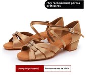 2025 Nuevos Zapatos De Baile Latino, Suela Blanda Tacón Bajo Zapatos De Baile Para Niñas, Concurso De Baile Latino Zapatos De Baile Para Niñas, Zapatos Latinos Para Niños
