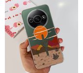 For Funda Xiaomi Redmi A3 Case 2024 Fashion Flower Transparent Silicone Soft TPU Phone Case For Xiomi Redmi A3 RedmiA3 4G Covers
