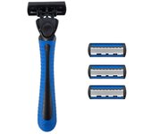 Men's Manual Shaver, 6-layers Blades Razor, Facial Hair Removal Tools, Safety Shaver