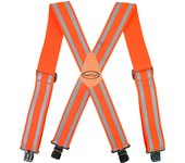 MELOTOUGH Reflective Safety Suspenders|Work Suspenders with Hi Viz Reflective Strip Hold Up Tool Belt Suspenders
