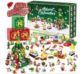 2024 Advent Calendar Christmas Building Set - 24 Countdown Toy Set, 853 Pieces | Includes Christmas Tree, Santa Claus and Christmas Surprises to Collect, Ages 6-12+