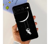 For Google Pixel 8 Pro Pixel8 Case Soft Black Silicone Matte Cover Shell Bumper For Google 8 8Pro Lovely Cartoon Child Cases Bag