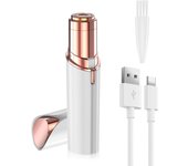 Facial Hair Remover for Women, Face Hair Trimmer, Rechargeable Women's Facial Shaver, Painless Lady Shavers for Women for Face Hair, Upper Lips, Peach Fuzz, Bikini Body