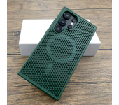 Funda de plástico de lujo para disipar el calor para Samsung Galaxy S25 S24 S23 S22 Ultra Plus S 24 23 22 S24Ultra para cubierta de carga Magsafe