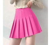 Mini Falda de Verano de Cintura Alta para Mujer Estilo Kawaii con Pleats