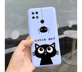 For Redmi 10C Case Redmi 10a Cover Couple Heart Cartoon Cute Cat Liquid Silicone Bumper On Xiaomi Redmi 10a Redmi10c NFC Cases