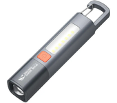 Smiling Shark SD1023 LED Torch Light XPE Super Bright Flashlight with Hook Camping Light USB Rechargeable Zoomable Waterproof